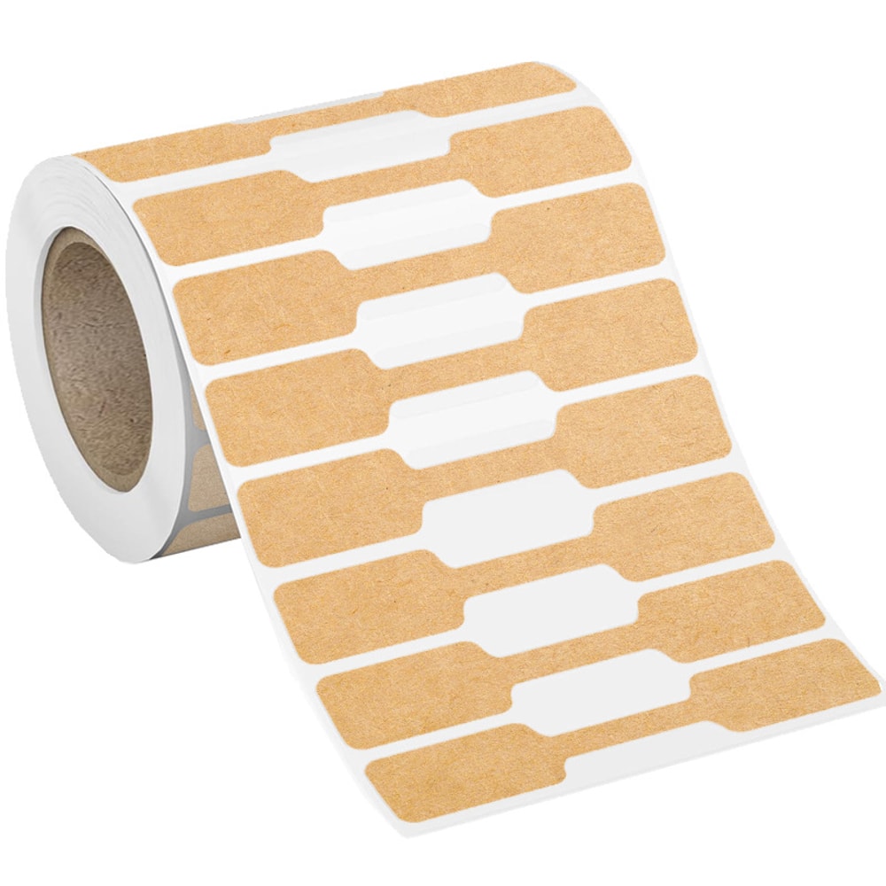 Roll Blank Paper Price Tags, Portable Self Adhesive Stickers for Jewelry Hangtags, Necklace Ring Display Packaging