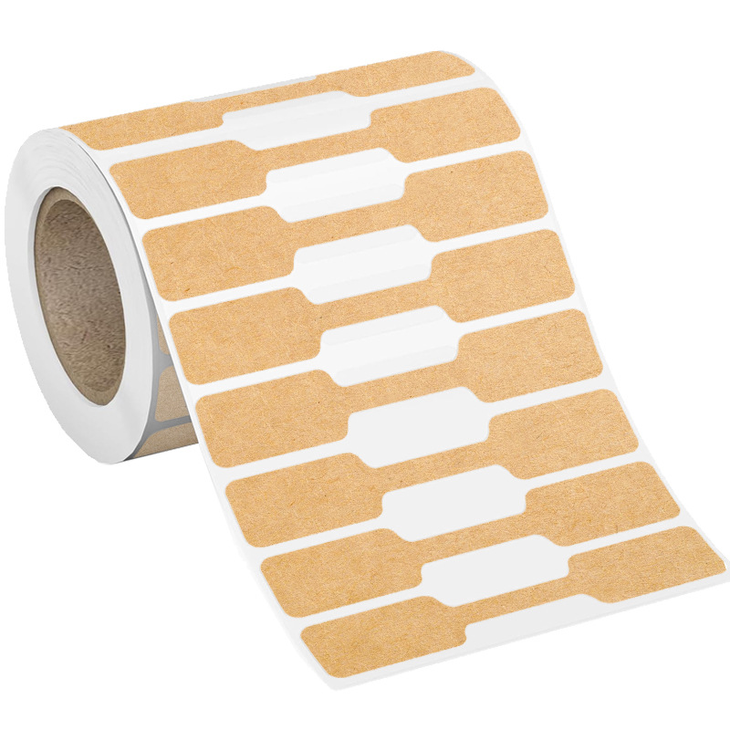 Roll Blank Paper Price Tags, Portable Self Adhesive Stickers for Jewelry Hangtags, Necklace Ring Display Packaging
