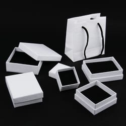 frosted white jewelry packing carton box, handbag fashion holder, jewelry organizer storage gift box