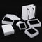 Frosted White Jewelry Packing Carton Box, Handbag Fashion Holder, Jewelry Organizer Storage Gift Box