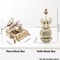 Wooden Puzzle Music Box Piano Model Kit, DIY Assembly Musical Instrument Building Kits, Home Decor Crafts Gift for Adult
