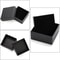 Black Kraft Jewelry Gift Box, Cardboard Ring Necklace Earring Organizer, Packaging Case with Sponge Inside
