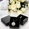 Black Kraft Jewelry Gift Box, Cardboard Ring Necklace Earring Organizer, Packaging Case with Sponge Inside