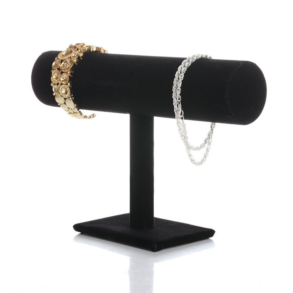 Velvet Bracelet Chain Watch Display Rack Jewelry Organizer, Hard Jewelry Display Stand Holder