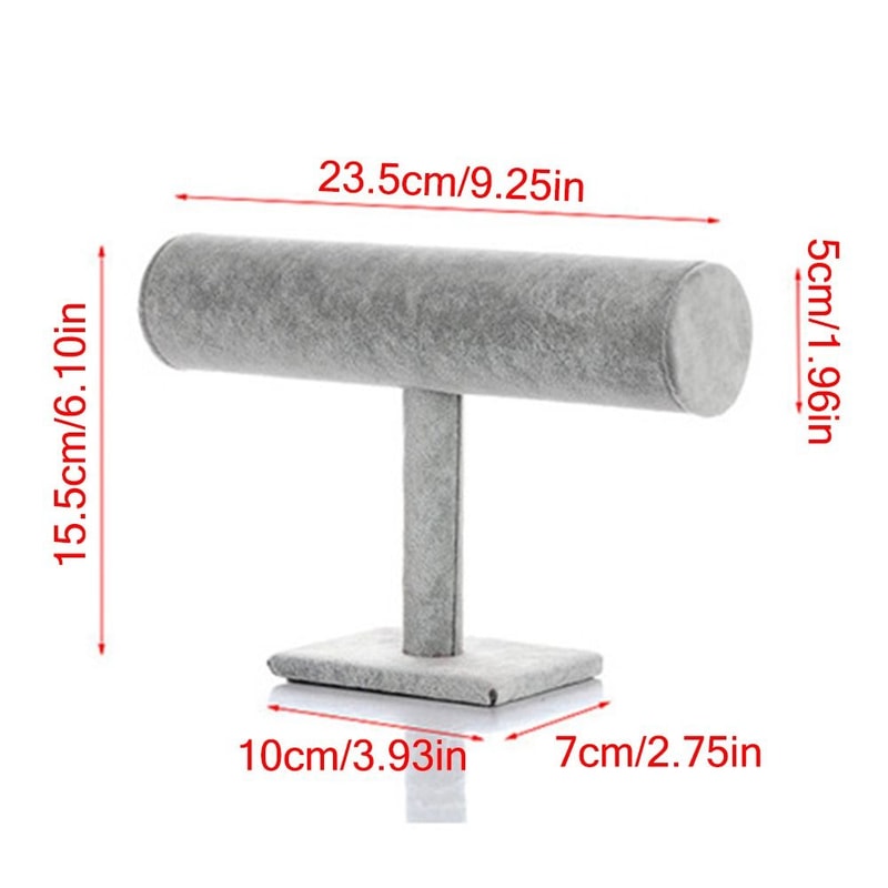 Velvet Bracelet Chain Watch Display Rack Jewelry Organizer, Hard Jewelry Display Stand Holder