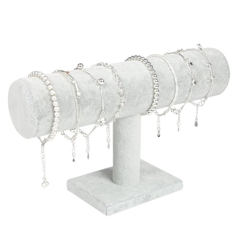 Velvet Bracelet Chain Watch Display Rack Jewelry Organizer, Hard Jewelry Display Stand Holder