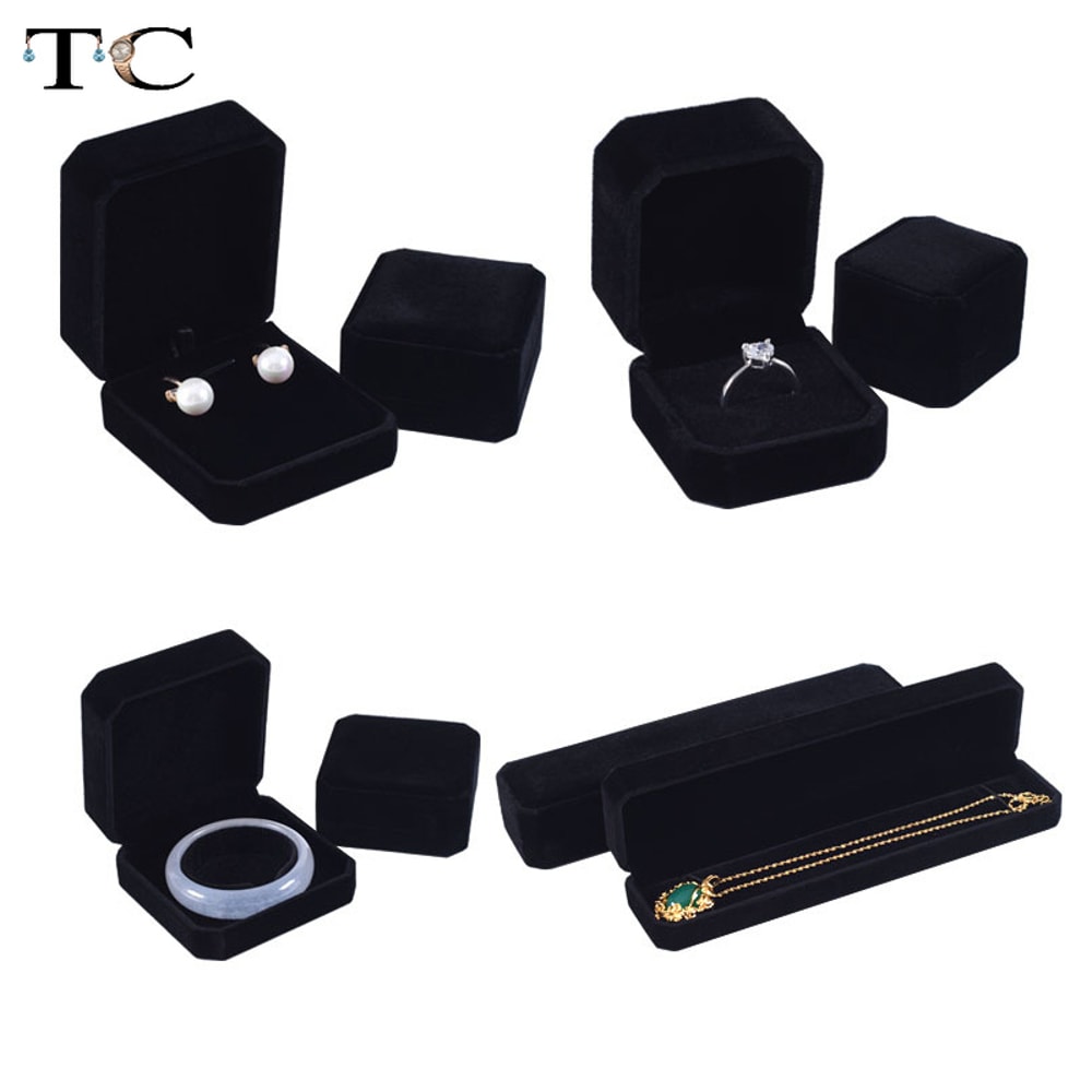 Ring Box Necklace Packaging Organizer Jewelry Packaging Bulk Gift Box Earring Holder Necklace Organ