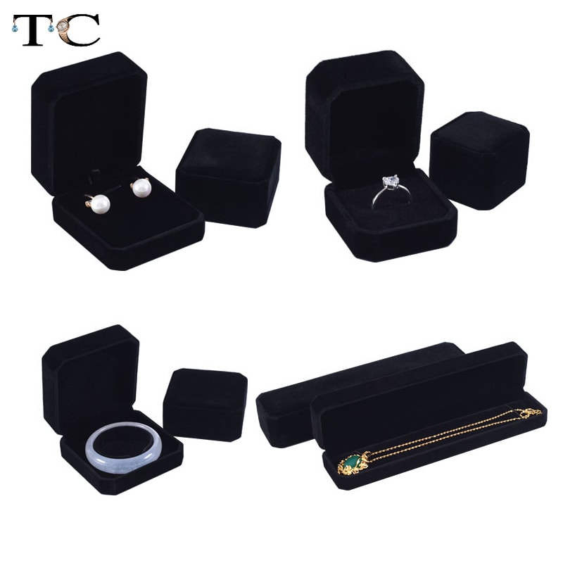 Ring Box Necklace Packaging Organizer Jewelry Packaging Bulk Gift Box Earring Holder Necklace Organ