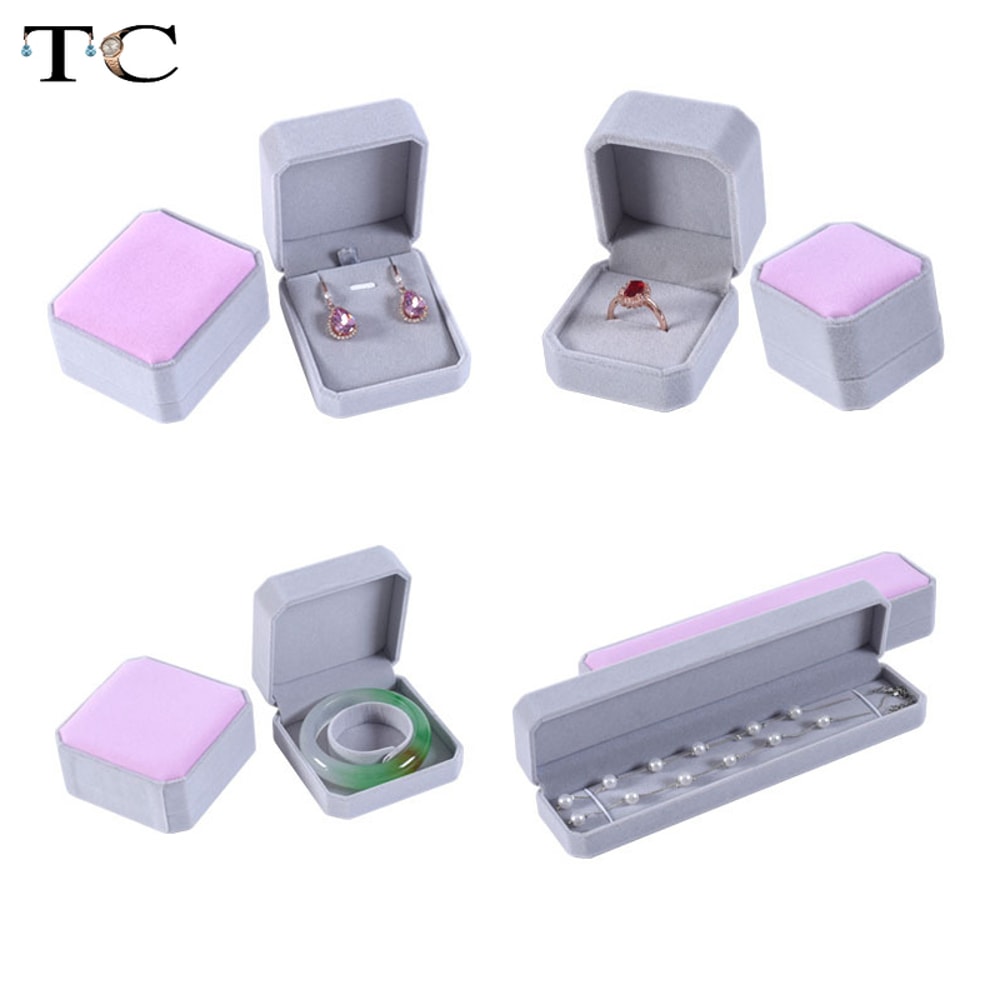 Ring Box Necklace Packaging Organizer Jewelry Packaging Bulk Gift Box Earring Holder Necklace Organ