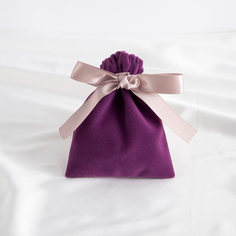 Beige Velvet Bag Jewelry Pouch, Suede Wedding Favors, Gift Packaging for Earrings, Bracelets, Candy