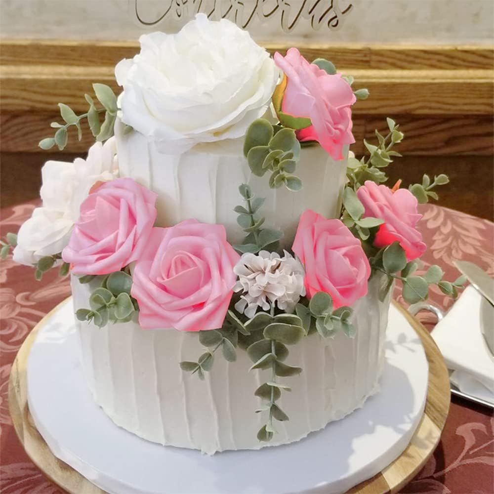 Artificial Foam Rose Flowers, PE Fake Flower for Home, Wedding, Party, Halloween, Thanksgiving, Christmas Decoration