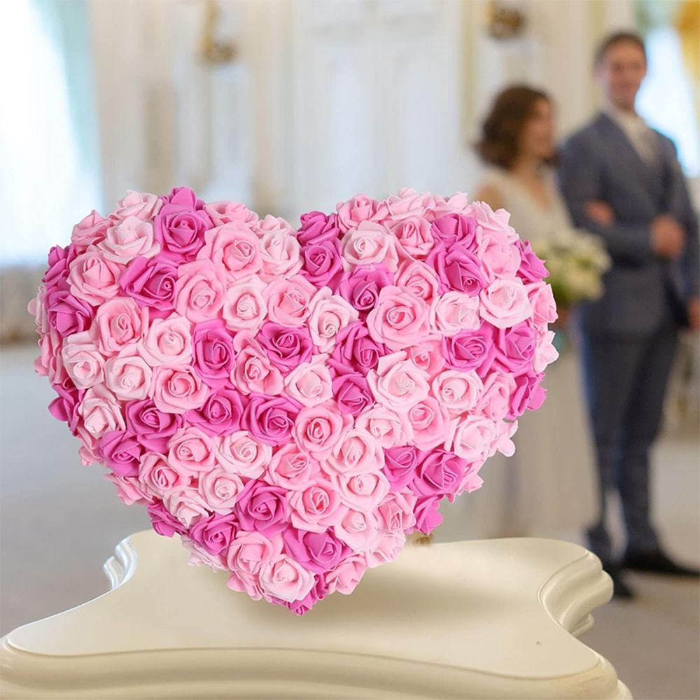 Artificial Foam Rose Flowers, PE Fake Flower for Home, Wedding, Party, Halloween, Thanksgiving, Christmas Decoration