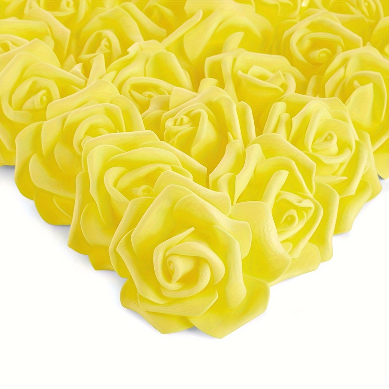Artificial Foam Rose Flowers, PE Fake Flower for Home, Wedding, Party, Halloween, Thanksgiving, Christmas Decoration