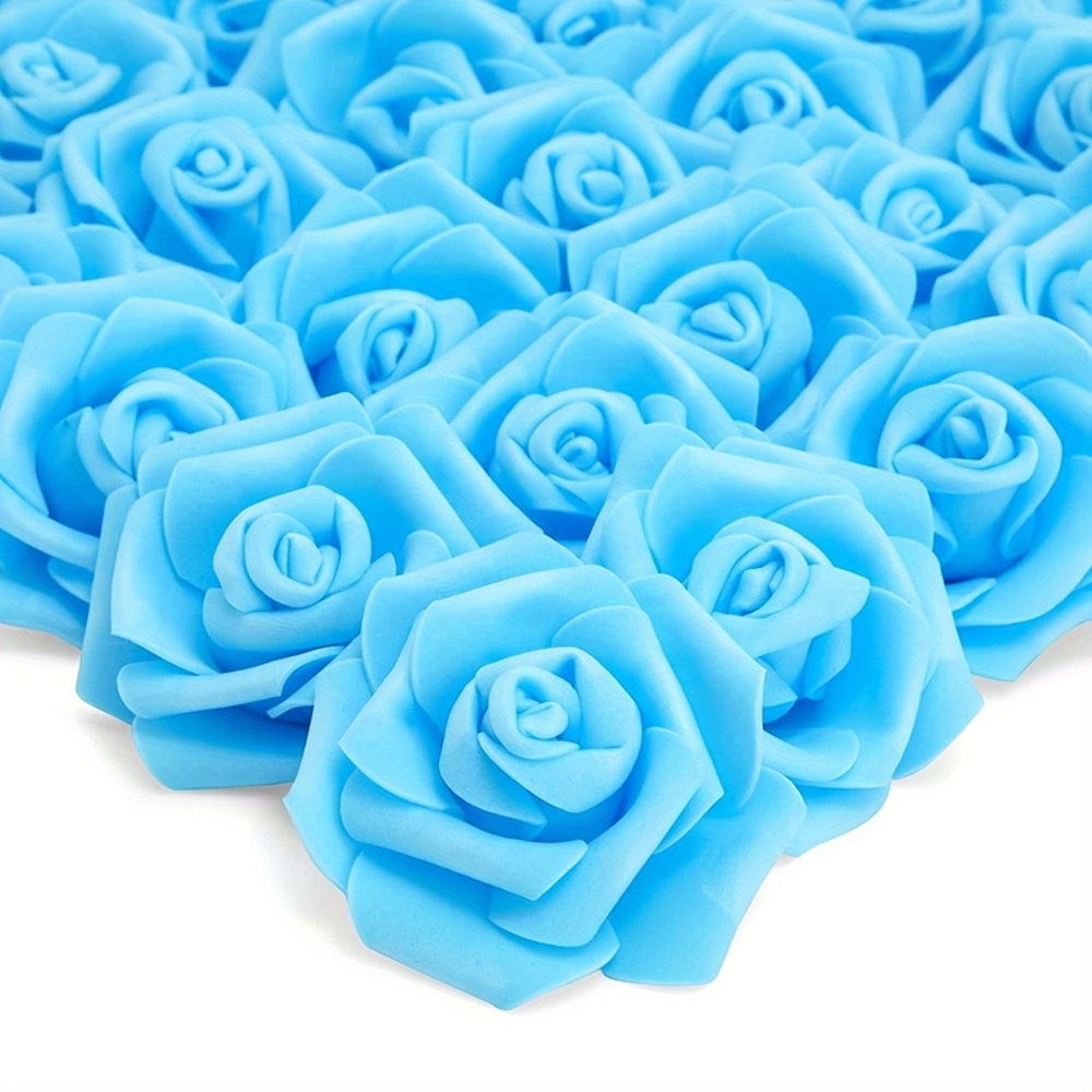 Artificial Foam Rose Flowers, PE Fake Flower for Home, Wedding, Party, Halloween, Thanksgiving, Christmas Decoration