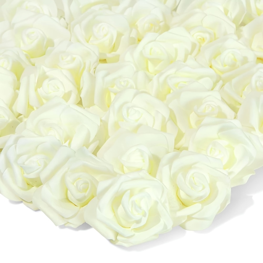Artificial Foam Rose Flowers, PE Fake Flower for Home, Wedding, Party, Halloween, Thanksgiving, Christmas Decoration