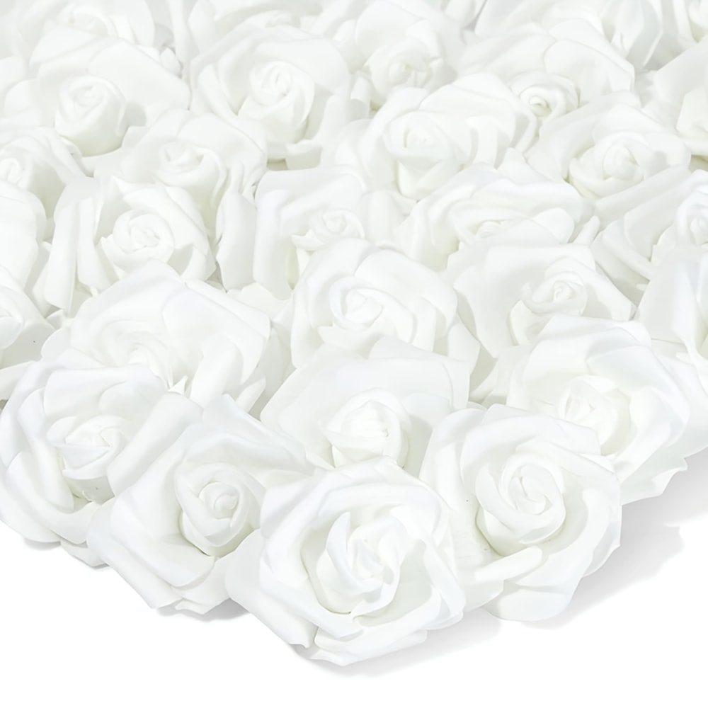 Artificial Foam Rose Flowers, PE Fake Flower for Home, Wedding, Party, Halloween, Thanksgiving, Christmas Decoration