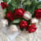 Artificial Red Roses, Realistic Fake Rose Branch for Wedding Home Decor, Roses Artificial Flowers for Floral Arrangement