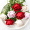 Artificial Red Roses, Realistic Fake Rose Branch for Wedding Home Decor, Roses Artificial Flowers for Floral Arrangement