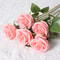 Artificial Red Roses, Realistic Fake Rose Branch for Wedding Home Decor, Roses Artificial Flowers for Floral Arrangement