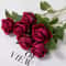 Artificial Red Roses, Realistic Fake Rose Branch for Wedding Home Decor, Roses Artificial Flowers for Floral Arrangement