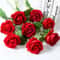 Artificial Red Roses, Realistic Fake Rose Branch for Wedding Home Decor, Roses Artificial Flowers for Floral Arrangement