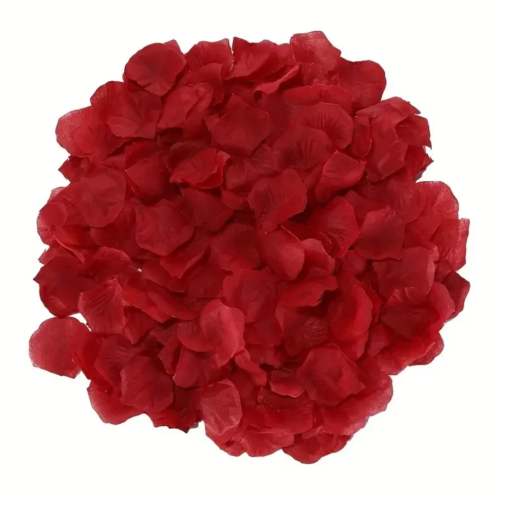 Multicolor Artificial Fake Rose Red Roses Silk Fake Flowers Petals For Valentines Day Wedding Party 10