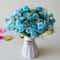 Artificial Mini Roses Flower Bouquet, Home Living Room Decor, Office Desktop Ornament, Fake Flowers for Wedding Party