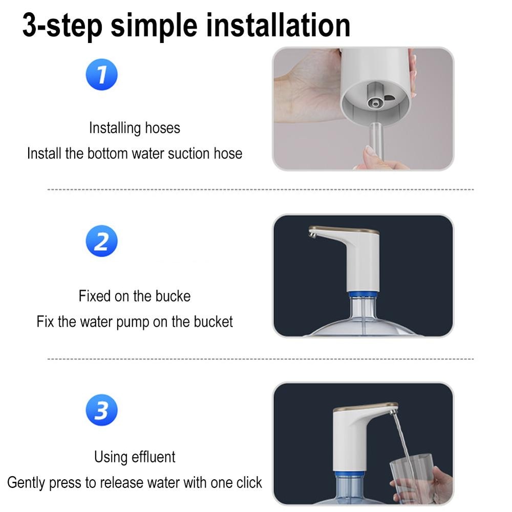 Wireless Water Dispenser Mini Barreled Water Electric Pump USB Charge Portable Automatic Water Bott