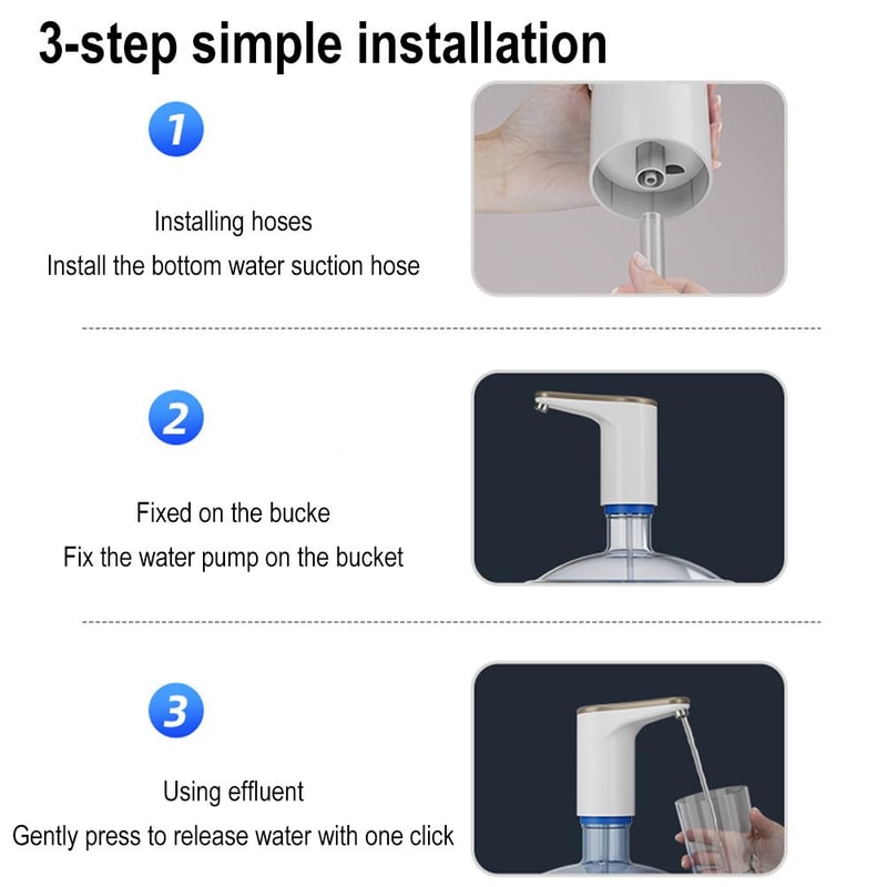 Wireless Water Dispenser Mini Barreled Water Electric Pump USB Charge Portable Automatic Water Bott