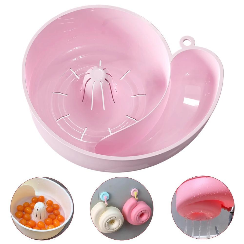 Automatic Vegetable and Fruit Washer Spinner Bowls, Multipurpose Rinse Drain Basket for Kitchen Sink, Easy Cleaning