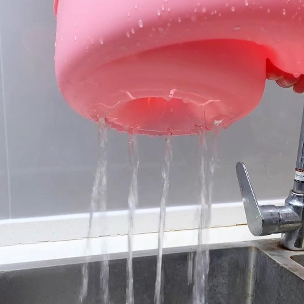 Automatic Vegetable and Fruit Washer Spinner Bowls, Multipurpose Rinse Drain Basket for Kitchen Sink, Easy Cleaning