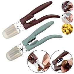 portable chestnut shell opener, cross peeler stainless steel nutcracker, multifunction chestnut open clip tools