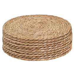 handwoven rattan pot mats, round heat insulation placemats, natural woven table mats for dining, home, wedding decor