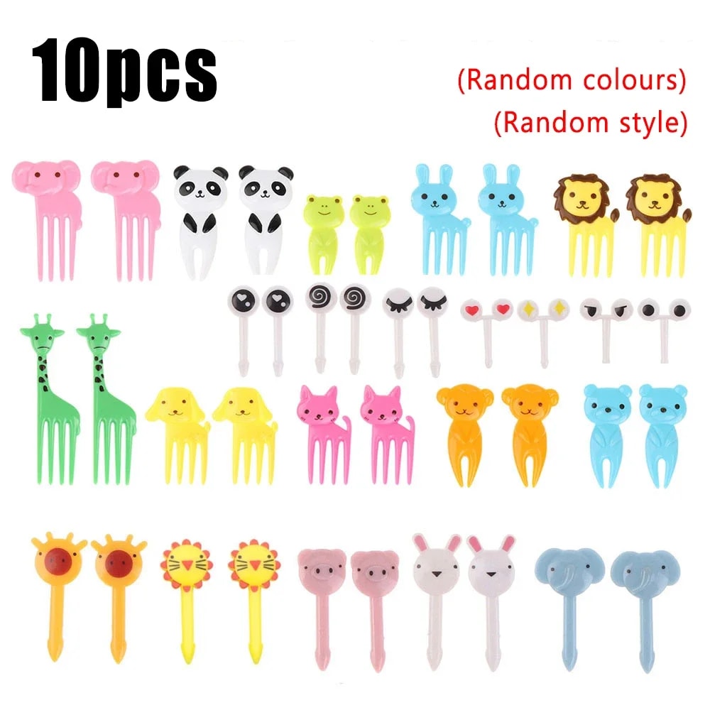 Animal Food Picks Mini Forks For Kids Cute Fruit Fork Bento Box Bento Accessories Food Decoration F 5