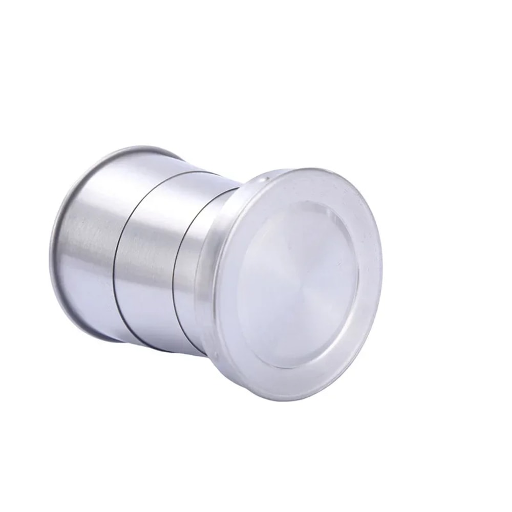 Stainless Steel Folding Cup Camping Cookware Retractable Cup Teacups Teaware Camp Utensils Tablewar 5