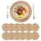 Round Woven Placemats Set Boho Rattan Placemat Natural Straw Braided Table Mat Farmhouse Weave Dinn 0