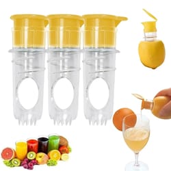 manual lemon squeezer, portable handheld lime juicer with lid, screw-top lemon squeezer manual juicer, built-in filter