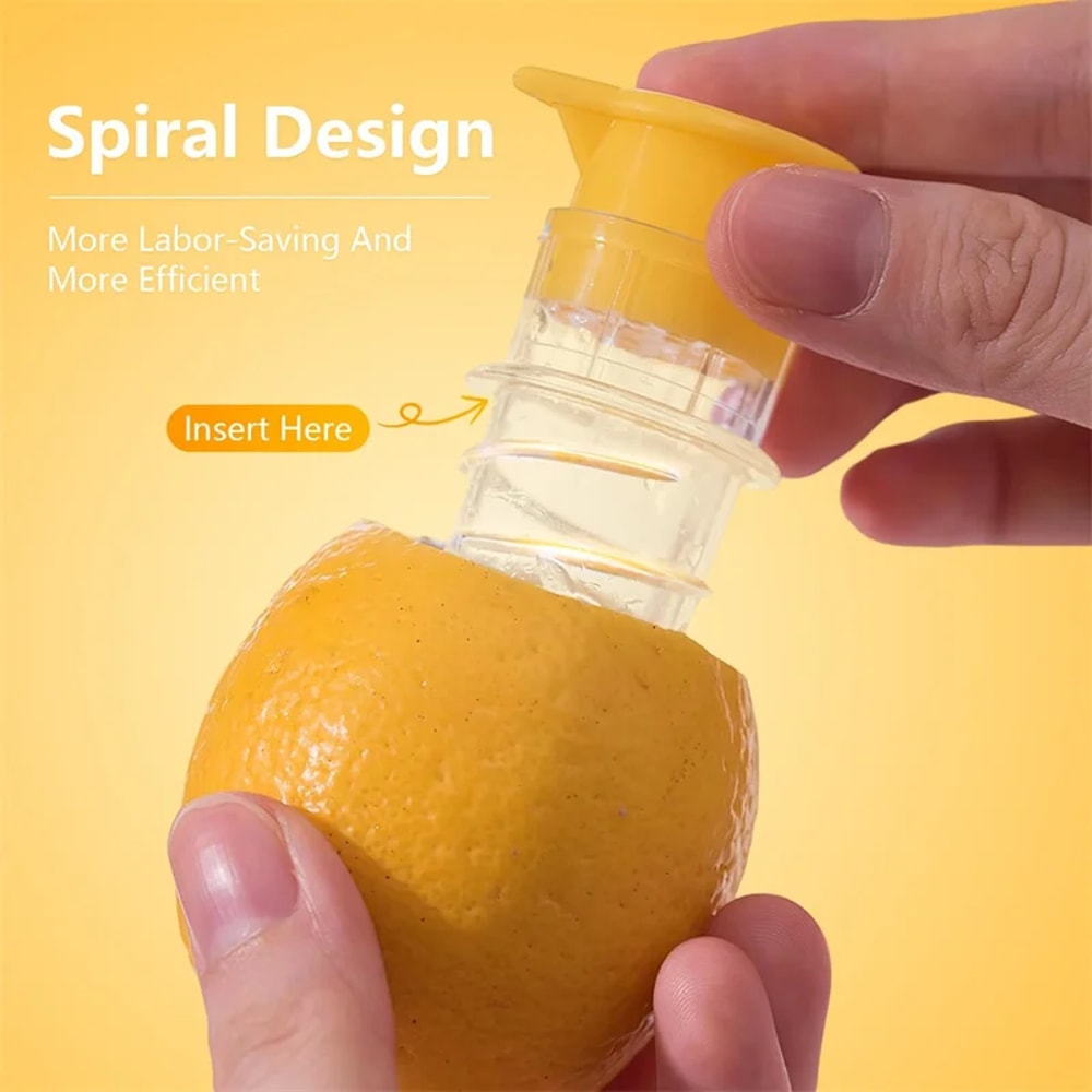 Manual Lemon Squeezer Portable Handheld Lime Juicer With Lid ScrewTop Lemon Squeezer Manual Juicer 2