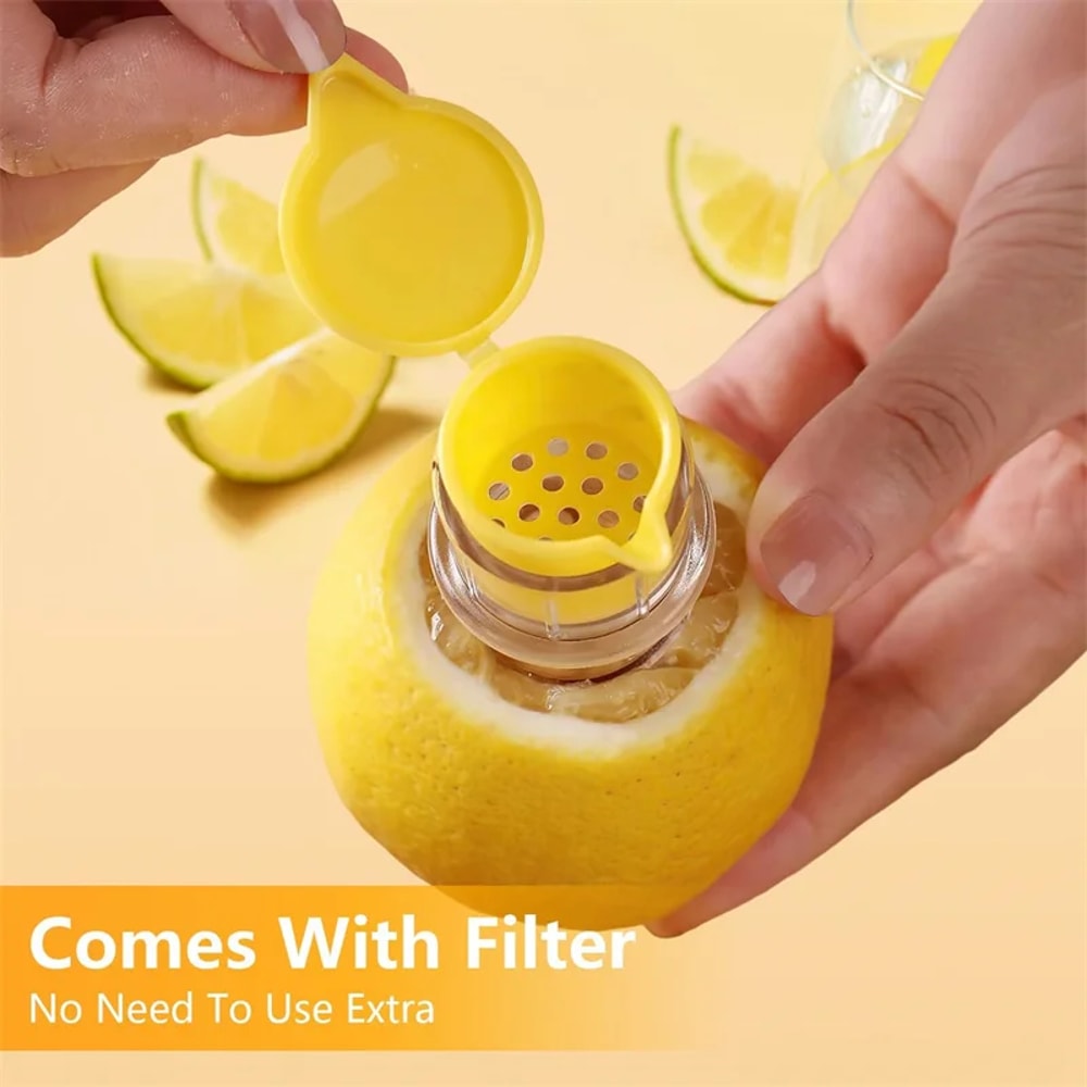 Manual Lemon Squeezer Portable Handheld Lime Juicer With Lid ScrewTop Lemon Squeezer Manual Juicer 3