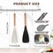 Silicone Spatula Cooking Spoon With Wooden Handles Nonstick Baking Spatulas Multifunction Mixing Sp 1