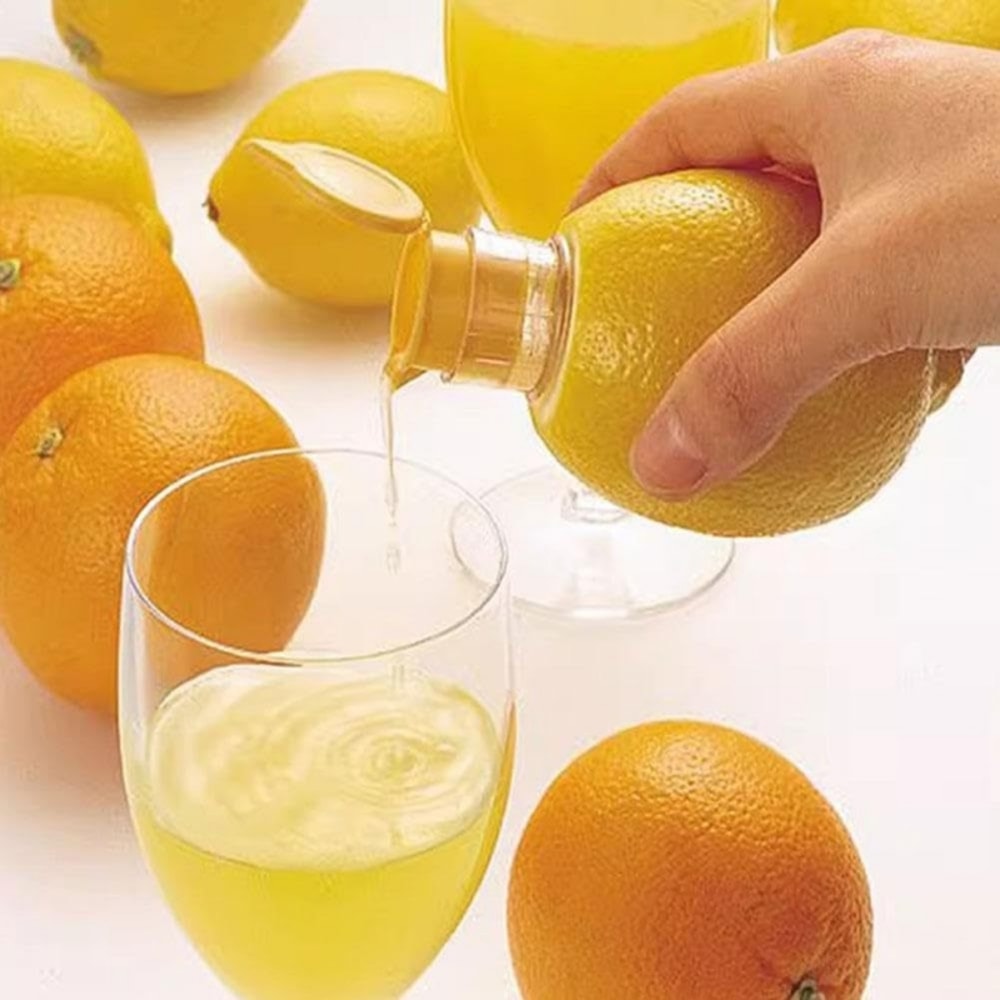 Portable Lemon Squeezer Reusable Plastic Juices Reamer Lightweight Manual Juices Reamer With Builti 2