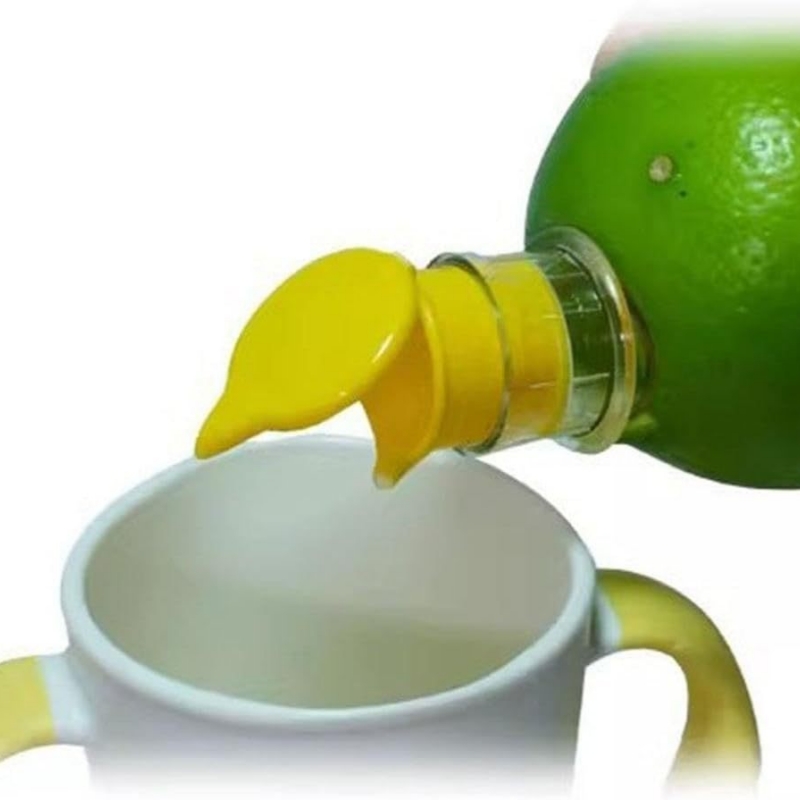 Portable Lemon Squeezer Reusable Plastic Juices Reamer Lightweight Manual Juices Reamer With Builti 4