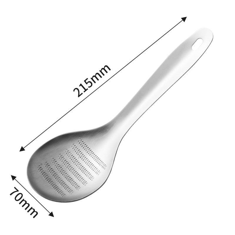 Stainless Steel Ginger Grater Spoon Garlic Ginger Spoons Versatile Kitchen Ginger Masher For Mincin 6