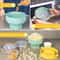 Microwave Popcorn Popper Silicone Popcorn Maker Collapsible Bowl With Lid BPAFree Dishwasher Safe K 3