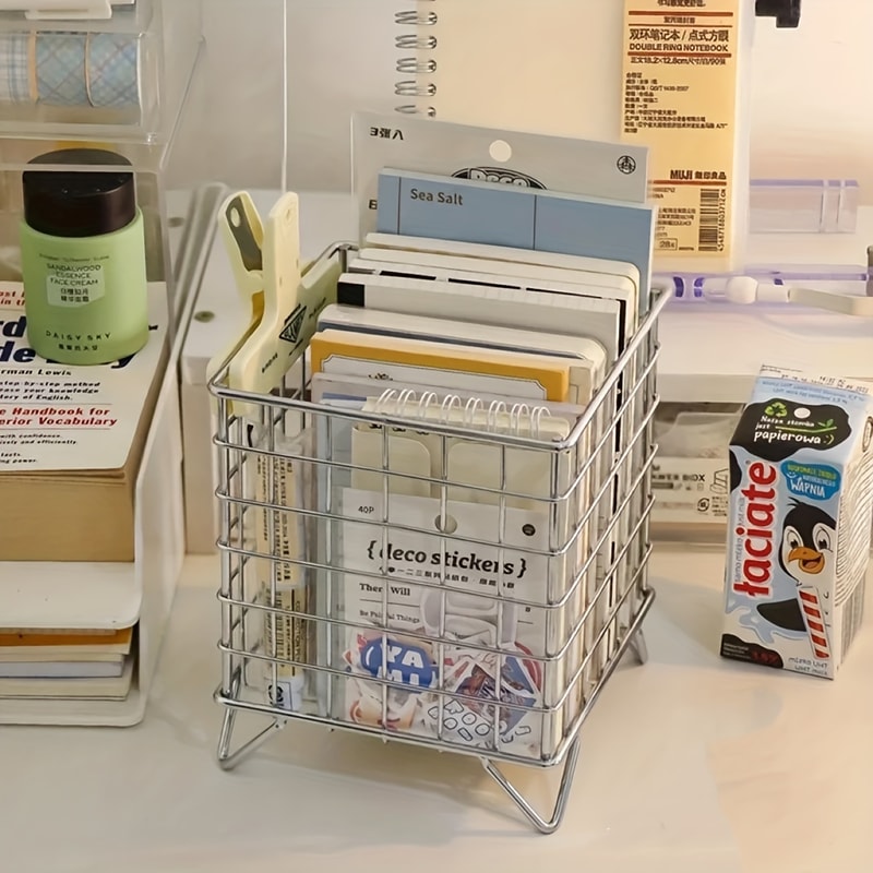 Office Desk Storage Basket, Multi-functional Shelf Basket, Desk Organizer, Versatile Storage Solution for Office, Home