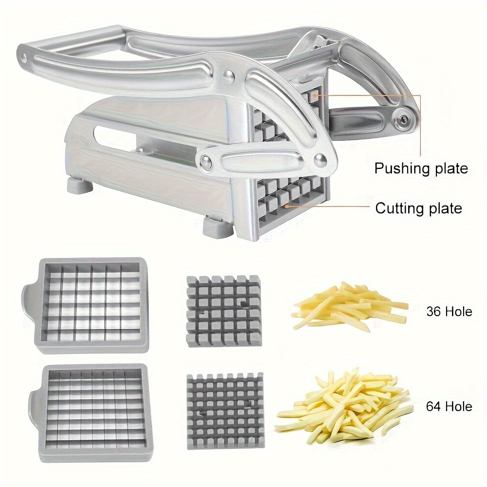 Stainless Steel Cutting Machine, Vegetable Cutter, Potato Slicer, French Fry Cutter, Food Chopper for Kitchen Efficiency