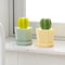 Household Kitchen Cleaning Brush Cactus Dishwashing Brush Pot Wash Brush With Handle Nano Cleaning 0