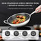 Hybrid Wok With Lid PFOA Free Non Stick Wok Pan Stainless Steel Stir Fry Pan For Cooking 1