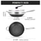 Hybrid Wok With Lid PFOA Free Non Stick Wok Pan Stainless Steel Stir Fry Pan For Cooking 5