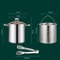 Deep Fryer Pot Stainless Steel Frying Pot With Mesh Steamer Basket Tempura Fryer Pot With Lid And T 3